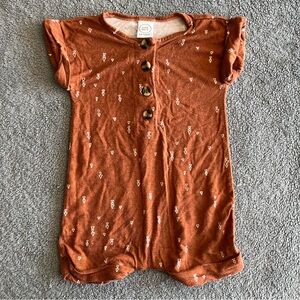 Lou Lou and company romper 3-6 month orange